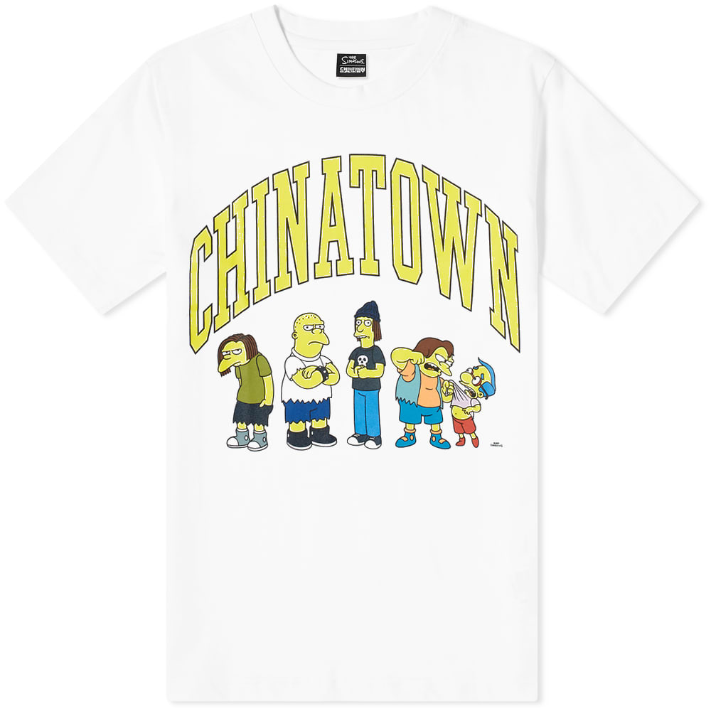 Тениска MARKET The Simpsons x Ha Ha Arc Tee Бяло | 1990350-WHT, 0
