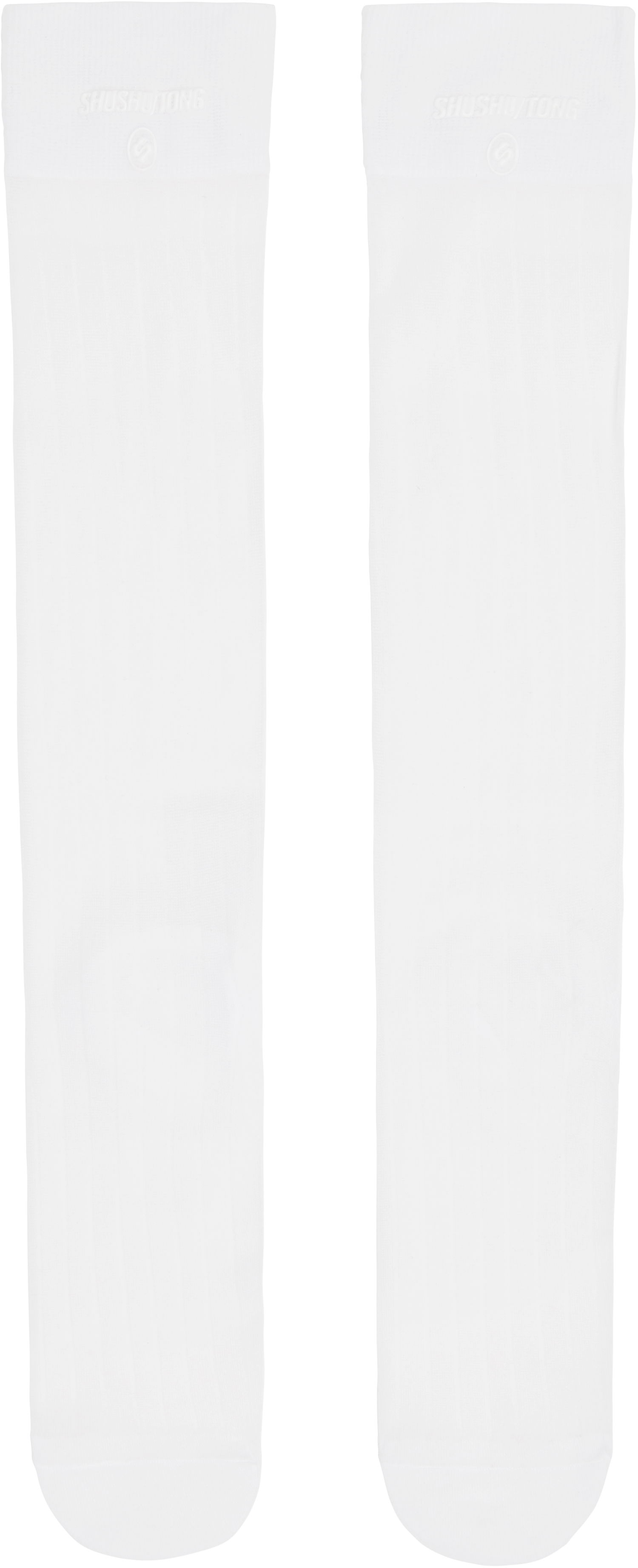 Чорапи SHUSHU/TONG SHUSHU/TONG Three-Pack Knitted Mid-Calf Socks Бяло | FSDEAC01 RST100, 1