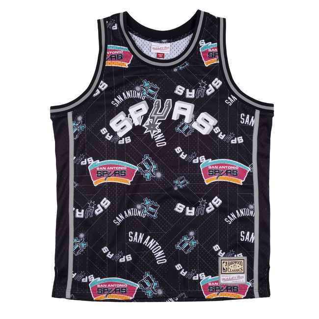 Фланелка Mitchell & Ness San Antonio Spurs Swingman Jersey Черно | MSPOBW19081-SASPTBK, 0