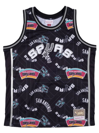 Фланелка Mitchell & Ness San Antonio Spurs Swingman Jersey Черно | MSPOBW19081-SASPTBK