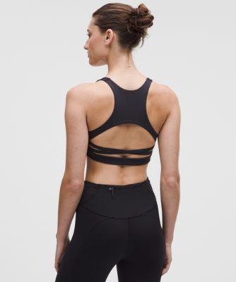 Сутиен lululemon Nulux Strappy-Back Sports Bra, Medium Support, B/C Cup, Size L Черно | prod20005467, 7