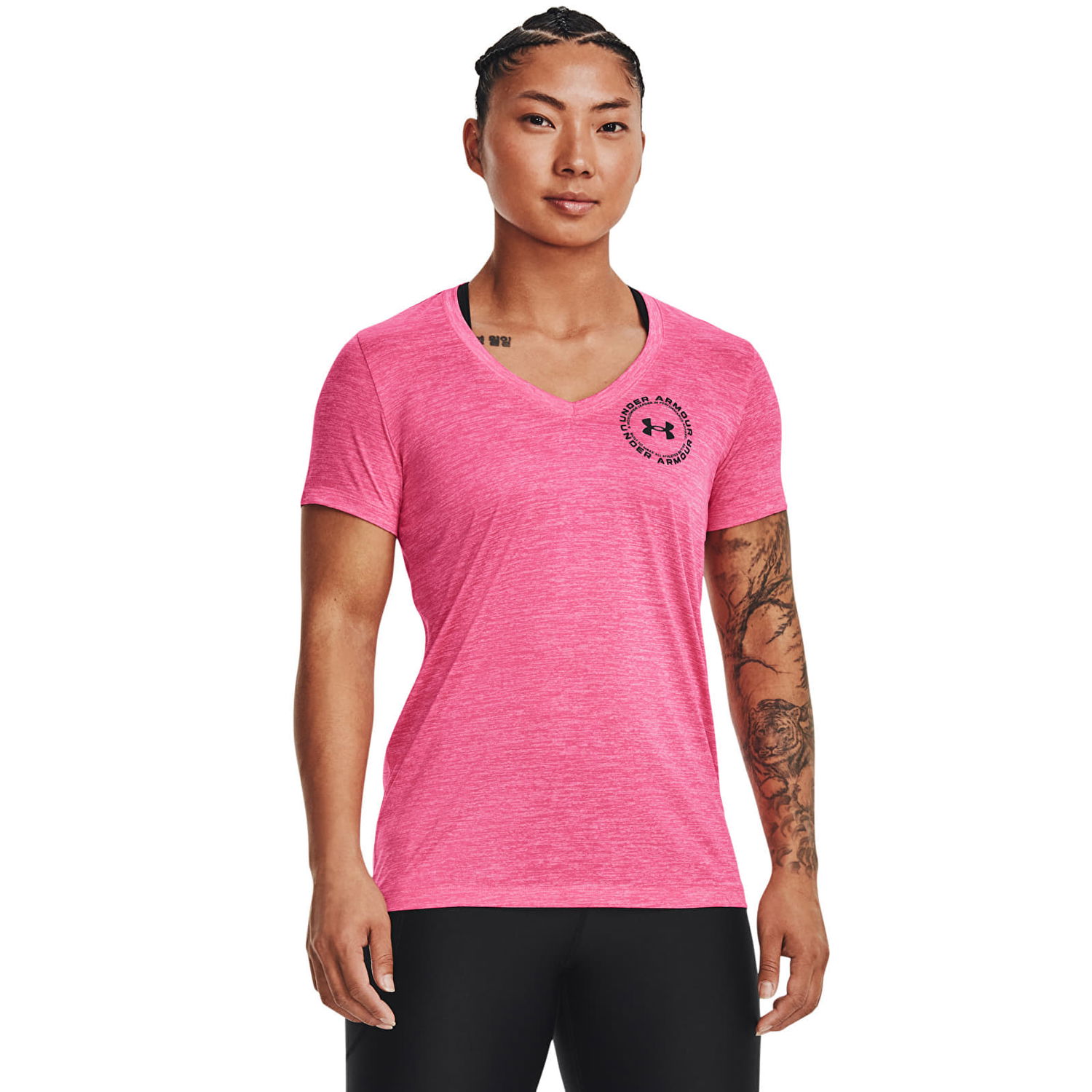 Тениска Under Armour Tech Twist Lc Crest Ssv Pink Punk Розово | 1373050-640, 0