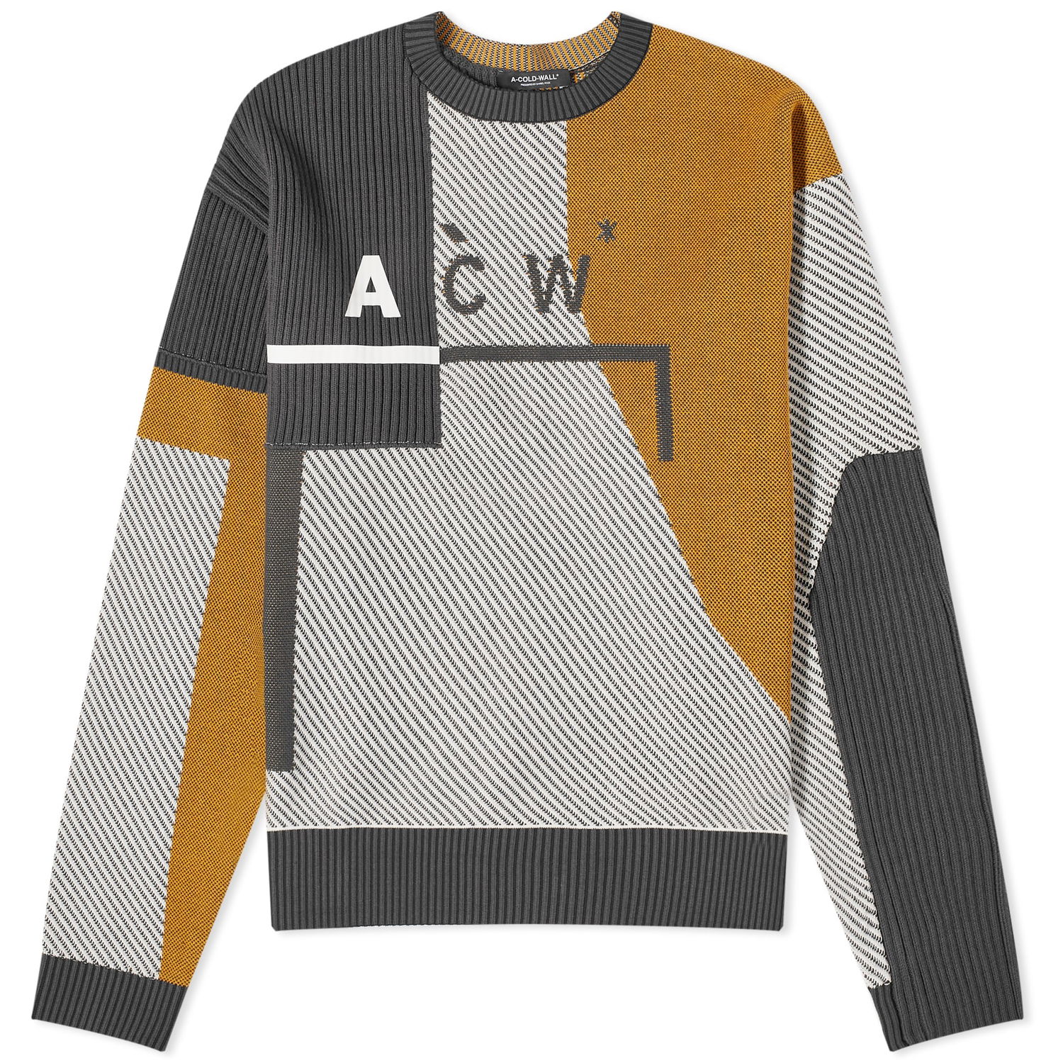 Пуловер A-COLD-WALL* Geometric Sweater Сиво | ACWMK157-BNE, 0
