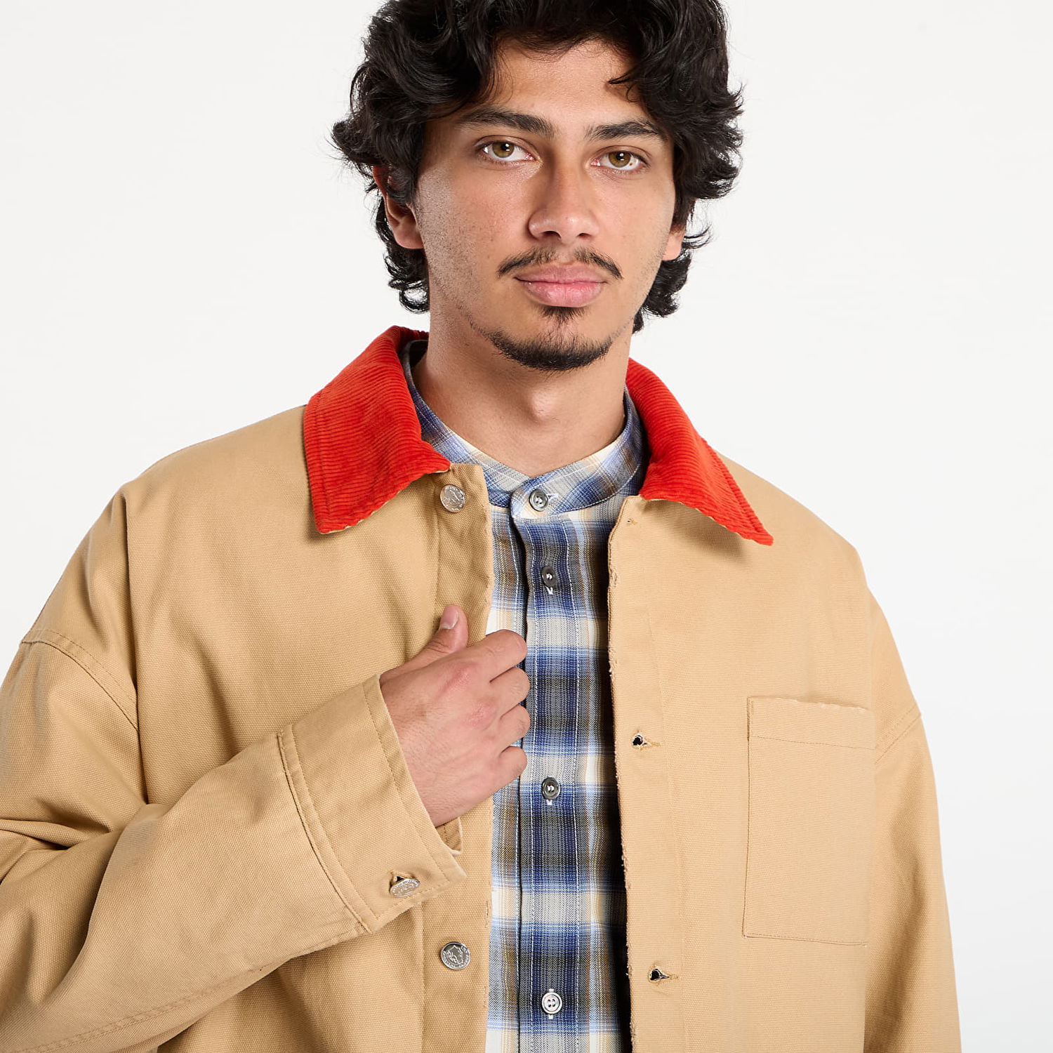 Яке A.P.C. A.P.C. x Marc Jacobs Lined Jacket With Contrast Collar Бежово | COHKM-M32012 CAB, 1
