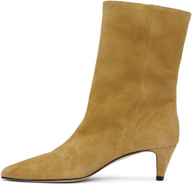 Pокля BY FAR BY FAR Lysander Suede Leather Boots Жълто | MWFBO068KL007BR052PL, 2