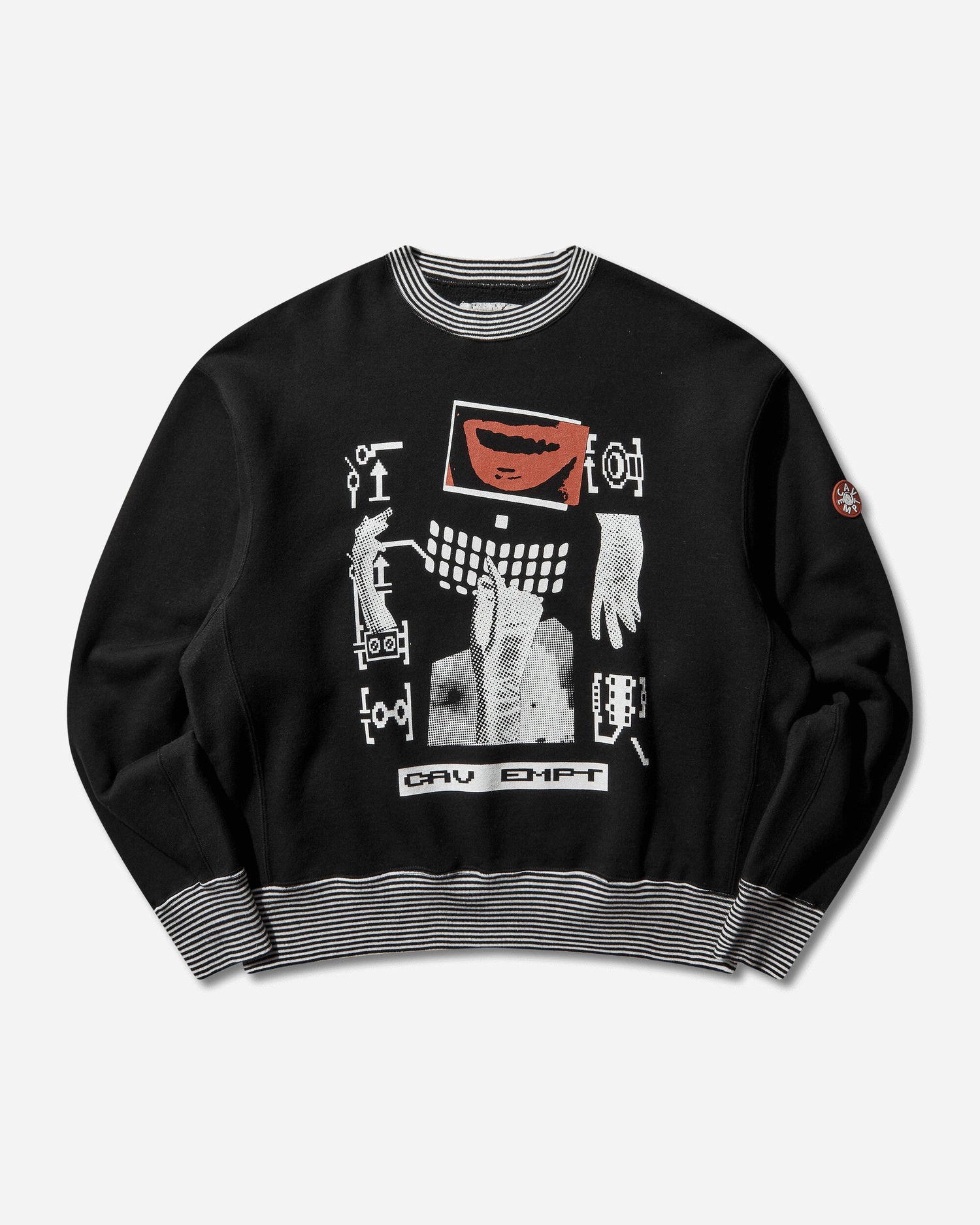 Суитчър Cav Empt Lips Display Crewneck Sweatshirt Черно | CES28CS04 BLACK, 0