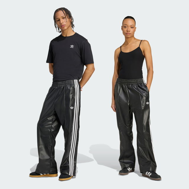 Jeremy Scott Faux Leather Wide Pants