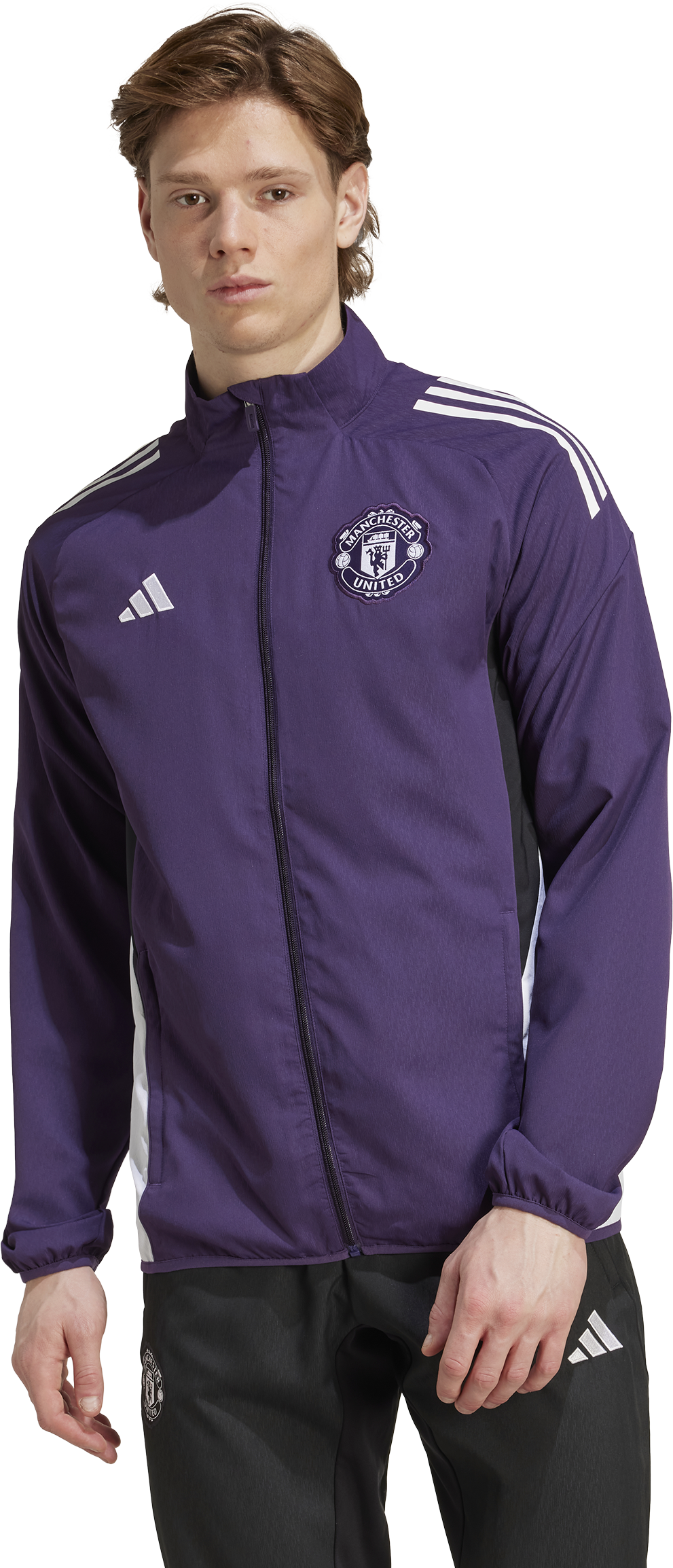 Яке adidas Originals Manchester United Pre-Match Jacket 2025/26 Лилаво | jp3107, 1