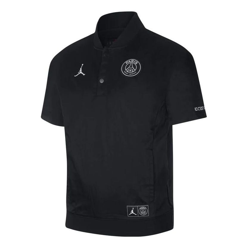 Поло тениска Jordan Jordan Short Sleeve Breathable Jacket Черно | BQ8355-010, 0