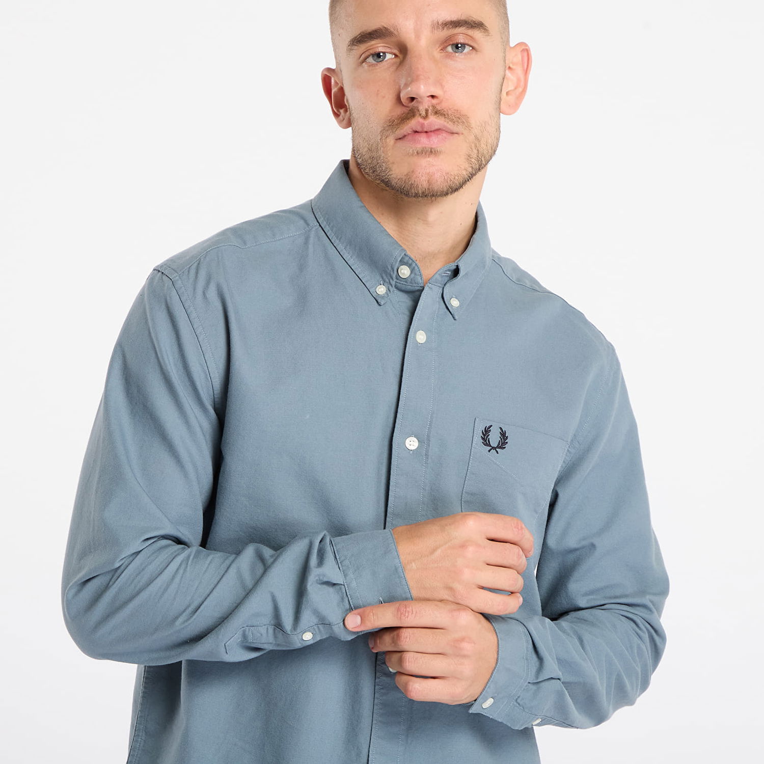 Риза Fred Perry Oxford Shirt Синьо | M5516 Z20, 1
