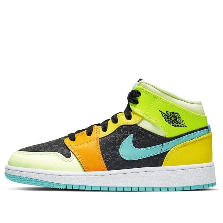 Кецове и обувки Jordan Air Jordan 1 Mid SE "Clover" GS Многоцветен | BQ6931-037, 0