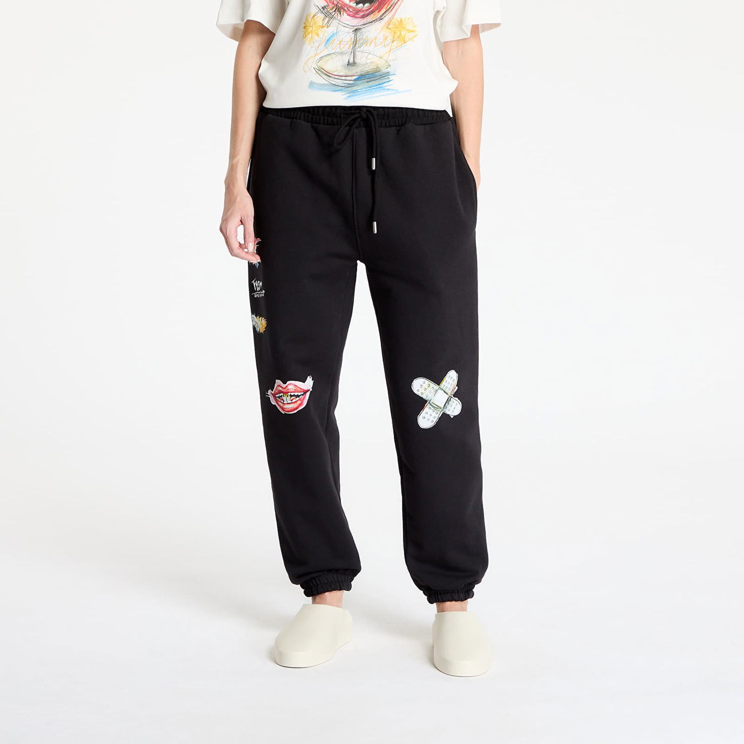 Спортни панталони Footshop FTSHP x Kurňavka Sweatpants Черно | FTSHP_478, 1