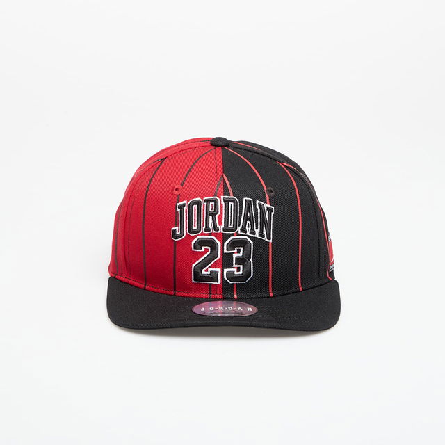 Jordan 23 Split-Color Pinstripe Jersey Flat Brim Cap
