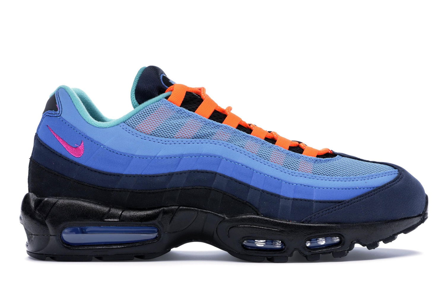 Кецове и обувки Nike Air Max 95 Coral Studios Black Sole Синьо | 818592-992, 0