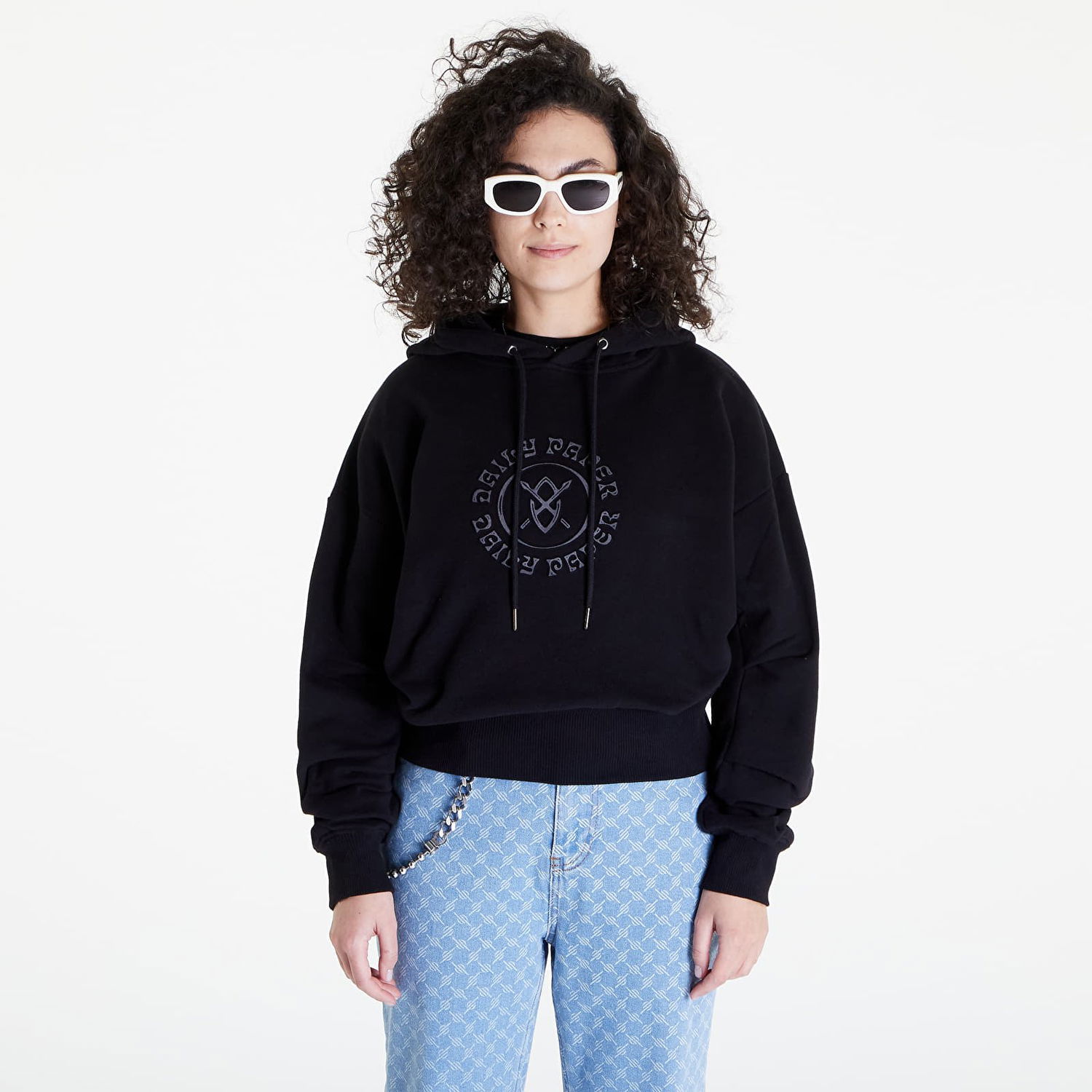 Суитчър DAILY PAPER Poppy Hoodie Черно | 2311128, 0