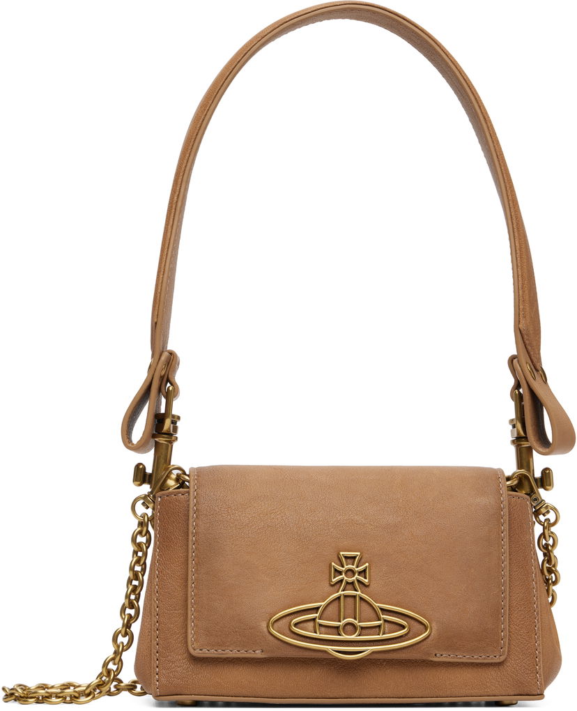 Чанта през рамо Vivienne Westwood Vivienne Westwood Hazel Small Shoulder Bag Бежово | 4603000IW-L00A8-