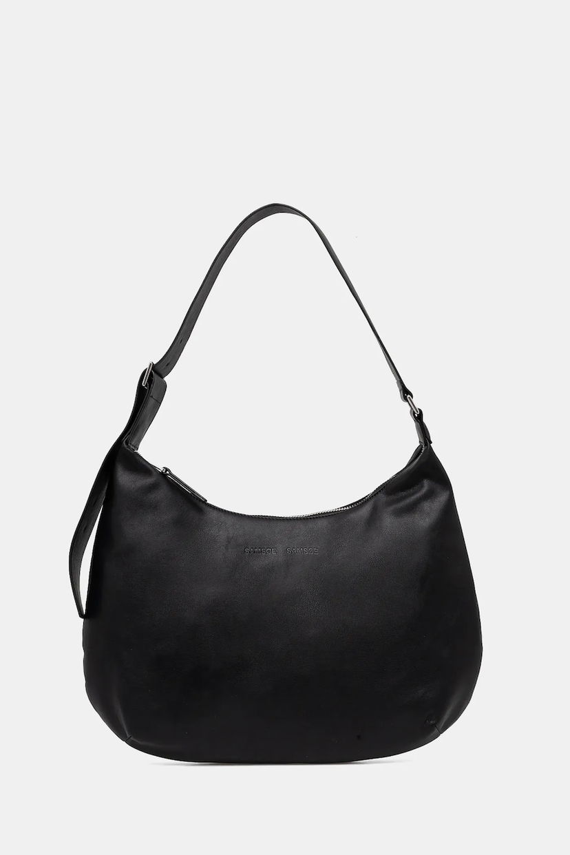 Дамска чанта Samsoe Samsoe SAFREJA Hobo Bag Черно | F25100102