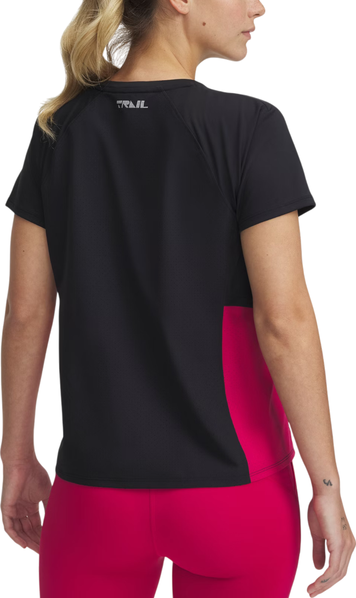 Тениска Under Armour Trail Run Zip Short Sleeve T-Shirt Черно | 1389607-001, 1