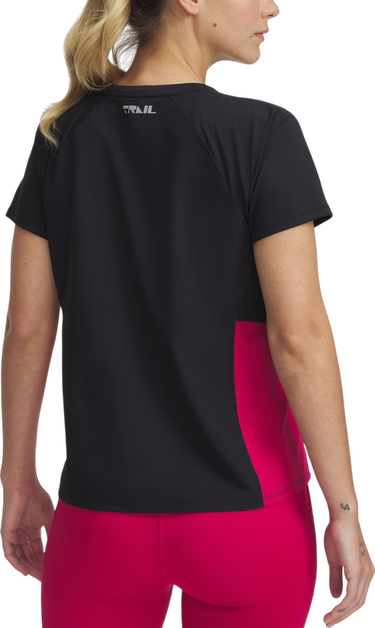 Тениска Under Armour Trail Run Zip Short Sleeve T-Shirt Черно | 1389607-001, 1