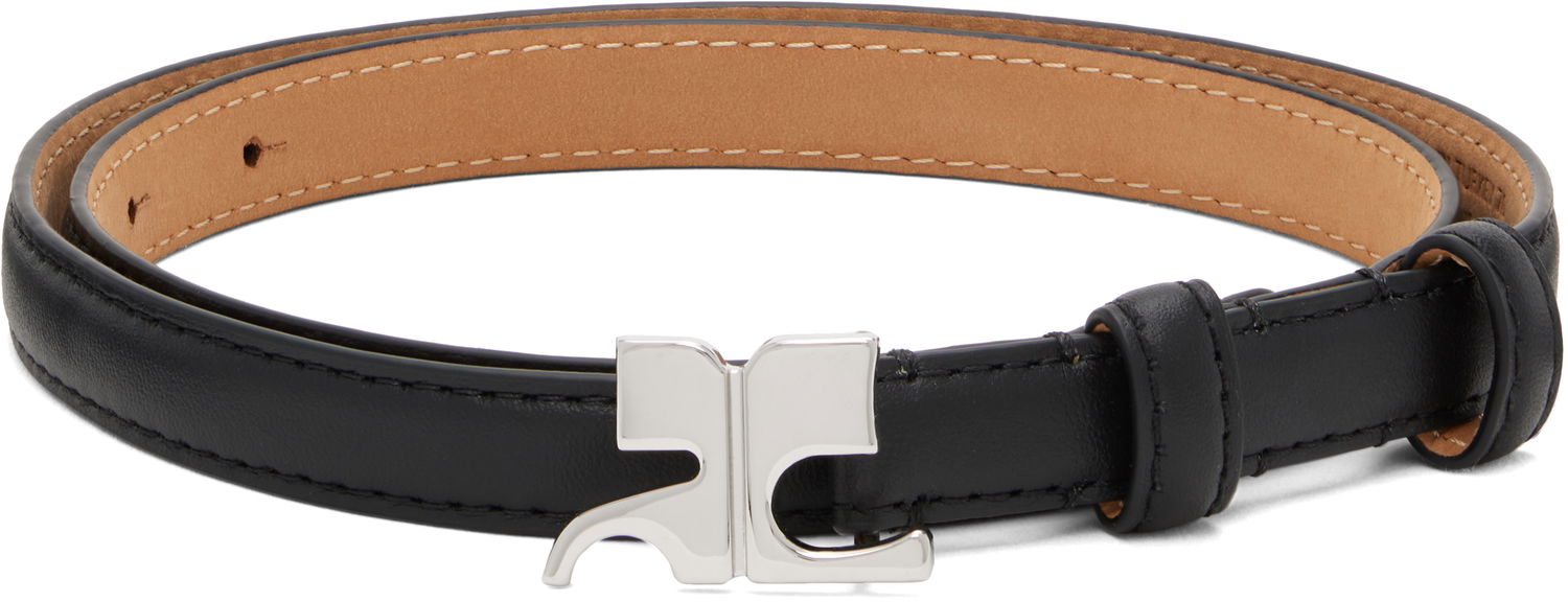 Колани Courrèges Courrèges 15MM AC Leather Belt Черно | 325ACE021CR0065, 0
