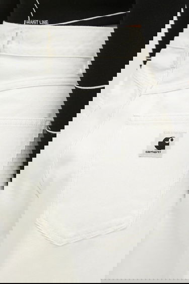 Дънки Carhartt WIP Brandon Wide-Leg Pant Medium Waist Бяло | I031918, 3