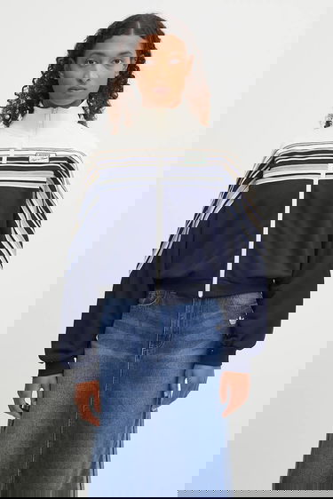 Суитчър Lacoste Lacoste Striped Track Jacket Тъмно синьо | SF5247, 0