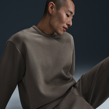 Пуловер Nike Dri-FIT 24.7 Impossibly Soft Crewneck Sweatshirt Кафяво | HQ6964-289, 2