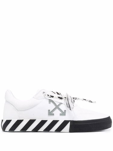 Кецове и обувки Off-White Off-White Low Vulcanized Canvas "White Black Grey" Бяло | OMIA085F21FAB0010155, 0
