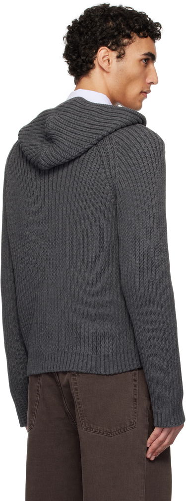 Пуловер OUR LEGACY OUR LEGACY Level Zip-Up Knit Hoodie Сиво | M2253LD, 2