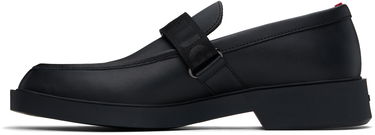 Кецове и обувки BOSS Hugo Black Leather Loafers Черно | 50536228, 2