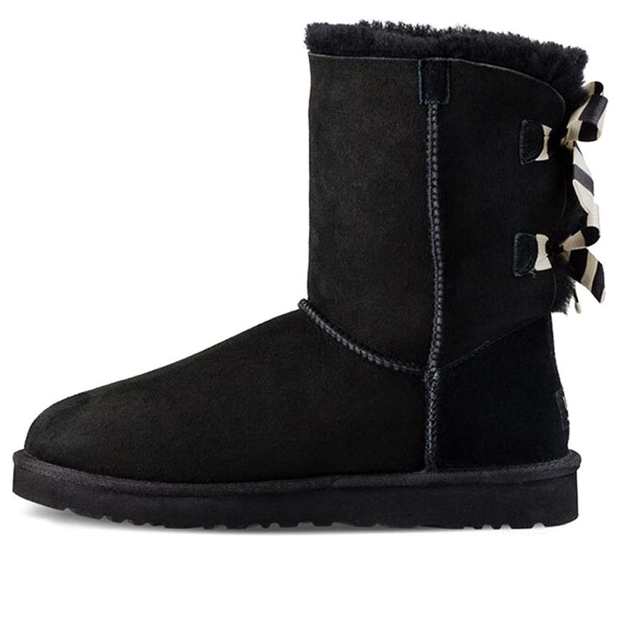 Кецове и обувки UGG Bailey Bow Stripe Boots Черно | 1090941-BLK, 0