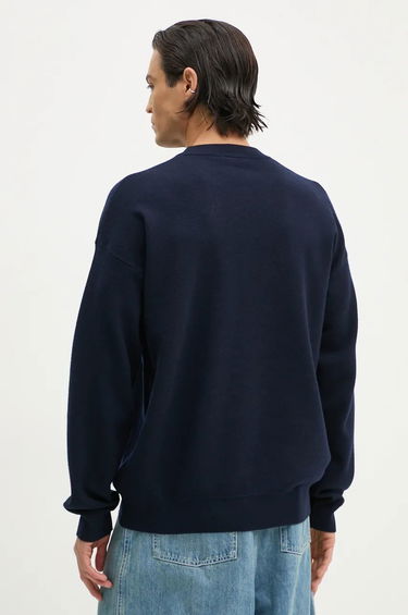 Пуловер Drôle de Monsieur Embroidered Floral Graphic Sweatshirt Тъмно синьо | E.PO162.WO007.NY, 2