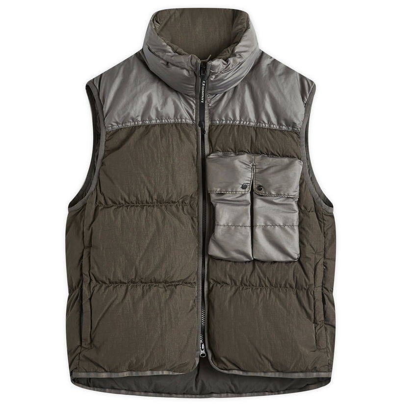 Жилетка C.P. Company Chrome-R Mixed Down Vest Зелено | 17CMOW033A-006369M-674