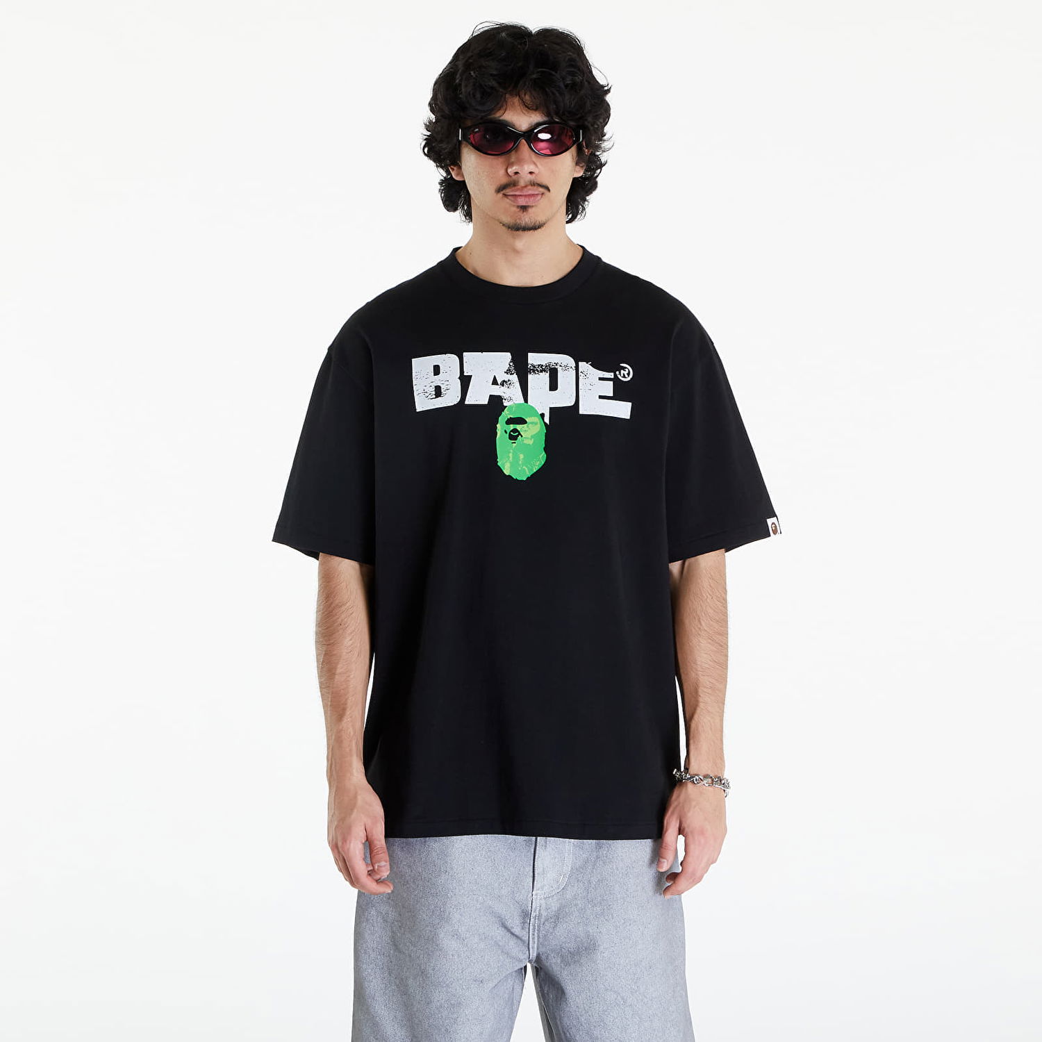 Тениска BAPE A BATHING APE Bape Army Relaxed Fit Tee Black Черно | 001TEK301350M BLK, 0