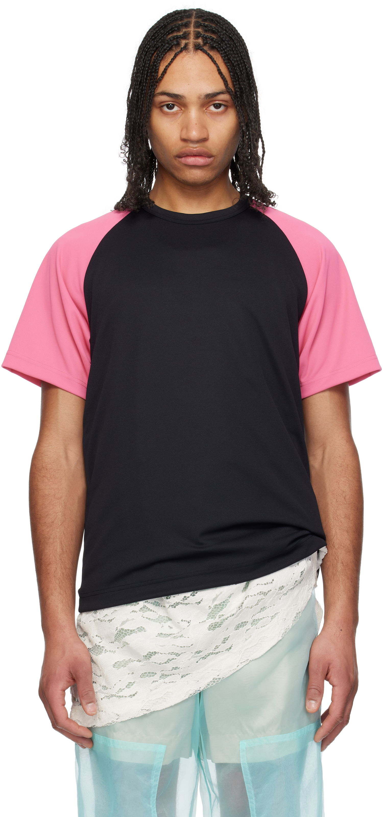 Тениска Comme des Garçons Homme Plus Honeycomb T-Shirt Черно | PO-T009-051, 0