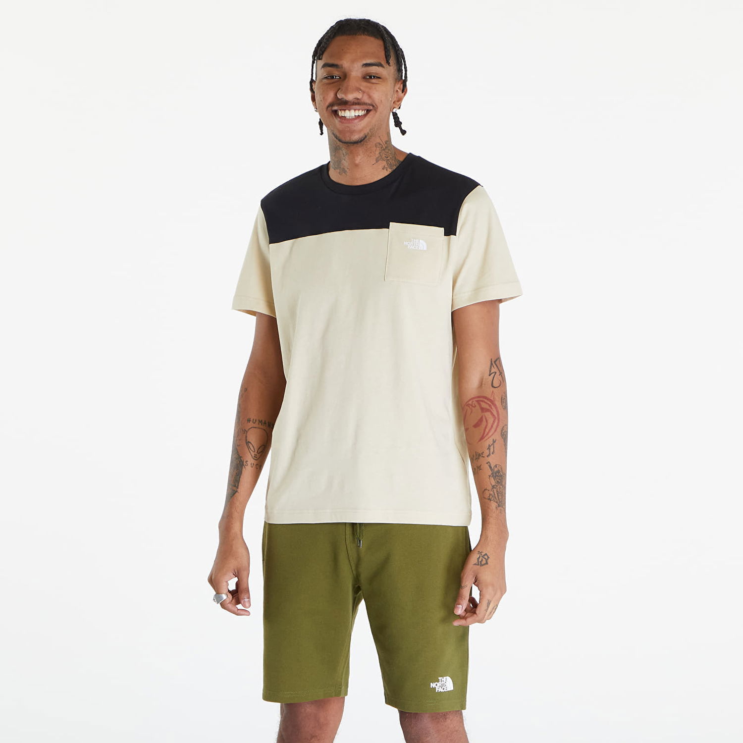 Тениска The North Face T-Shirt Icons S/S Tee Gravel Бежово | NF0A87DP3X41, 0
