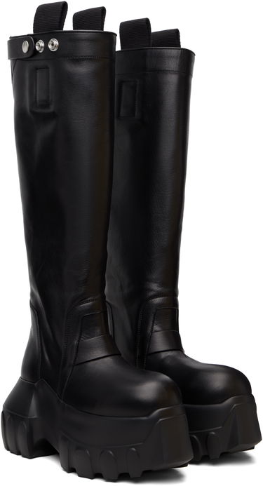 Кецове и обувки Rick Owens Rick Owens Concordians Mega Tractor Tall Boots Черно | RP02E4870 LOO, 3