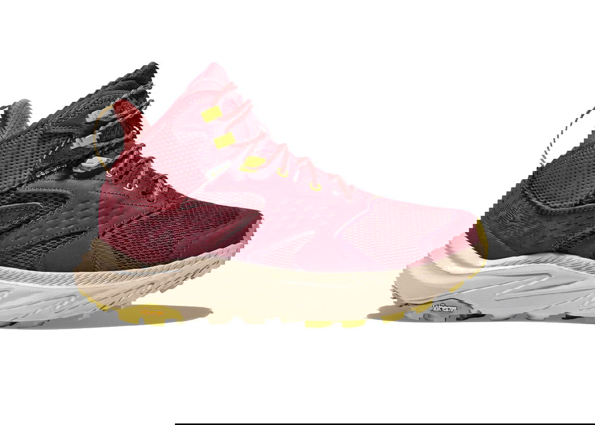 Кецове и обувки Hoka One One Anacapa 2 Mid Gore Tex Cabernet Oxford Tan Червено | 1141633-COTN, 0