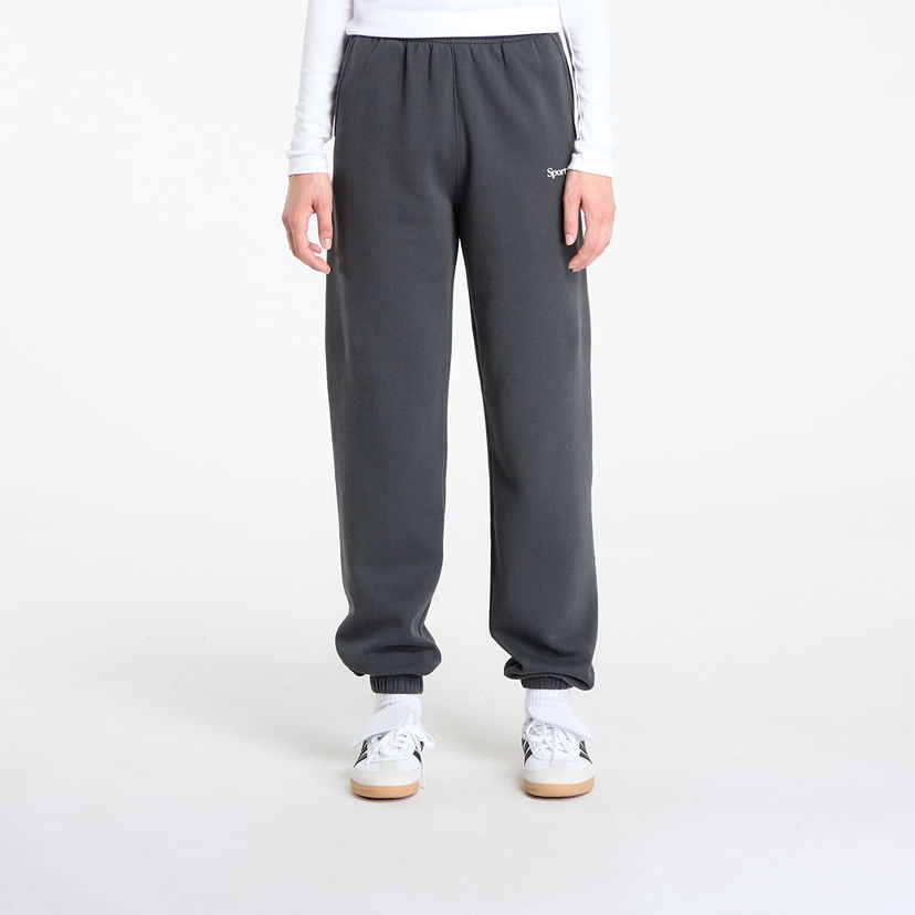 Спортни панталони Sporty & Rich Serif Logo Soft Sweapant UNISEX Faded Black Черно | PA050625300BA02