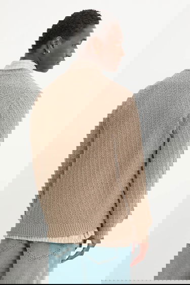 Пуловер Samsoe Samsoe SAMICAH Textured Knit Cardigan Бежово | M25200023, 2