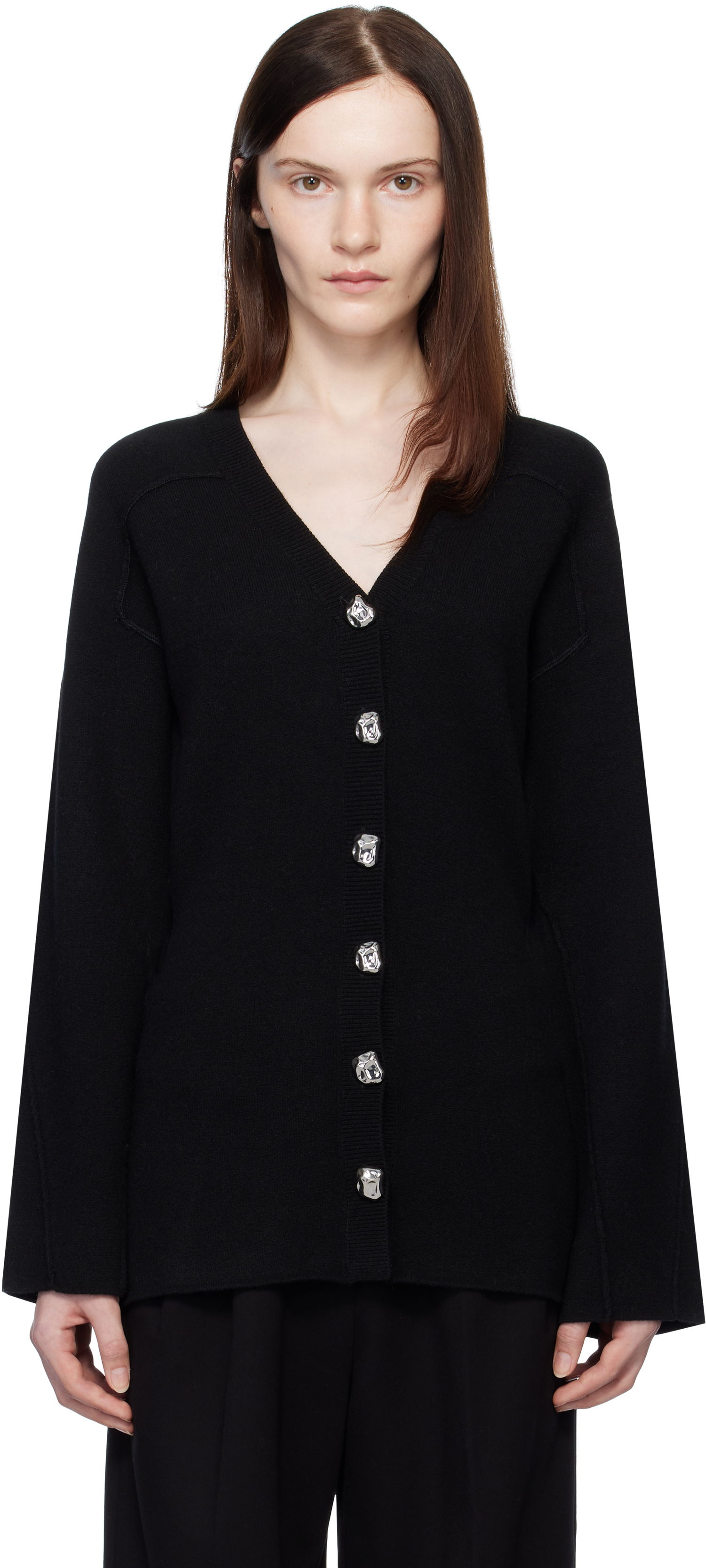 Пуловер rag & bone rag & bone Bridget V-Neck Cardigan Черно | WAS24H012MM12, 0