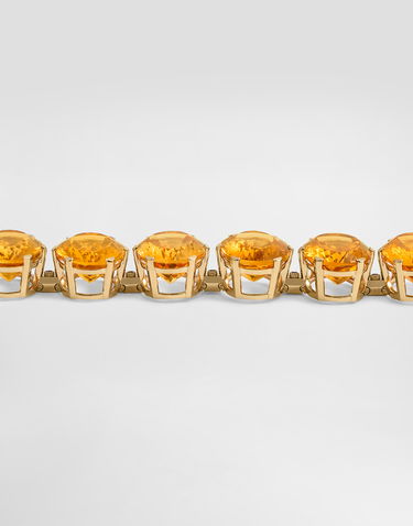 Гривна Dolce & Gabbana Anna 18-carat Gold Citrines and Diamonds Bracelet Оранжево
 | WBSB1GWCTR1ZOO00, 2