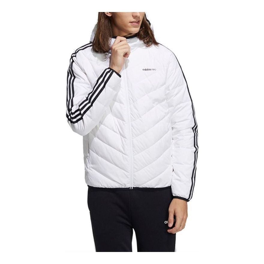 Пухо яке adidas Originals adidas neo 3s Lightweight Down Hooded Jacket Бяло | H45253, 0
