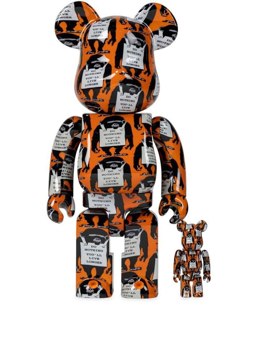 Колекционерско Medicom Toy Monkey Sign BE@RBRICK figure set - Orange Многоцветен | MEDI014219649558