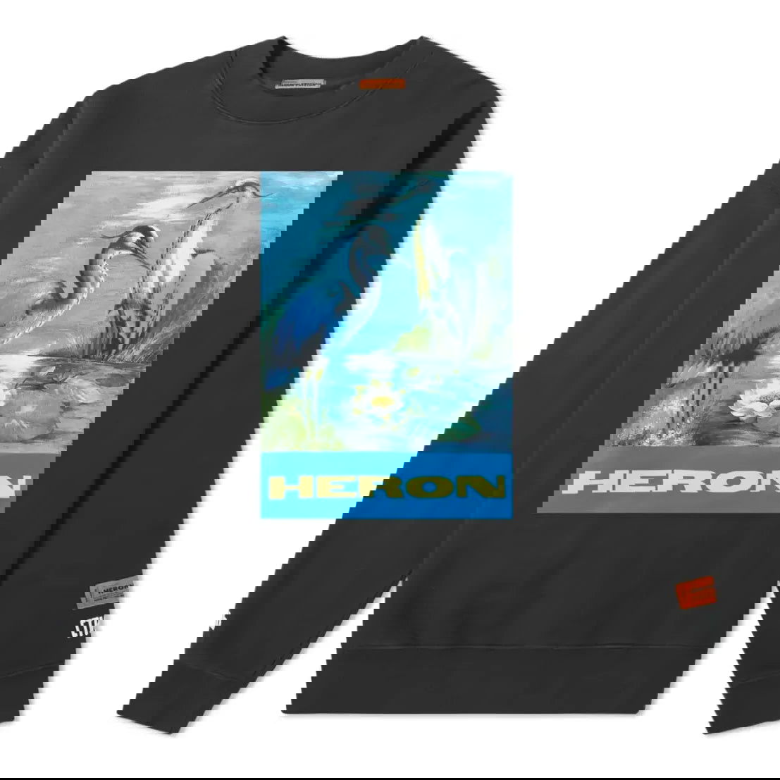 Пуловер HERON PRESTON Heron Preston Crew Sweatshirt Черно | HMBA003F198080010488, 0