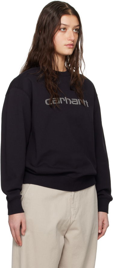 Суитчър Carhartt WIP Work In Progress Rivet Script Sweatshirt Черно | I034420 0M4XX, 1
