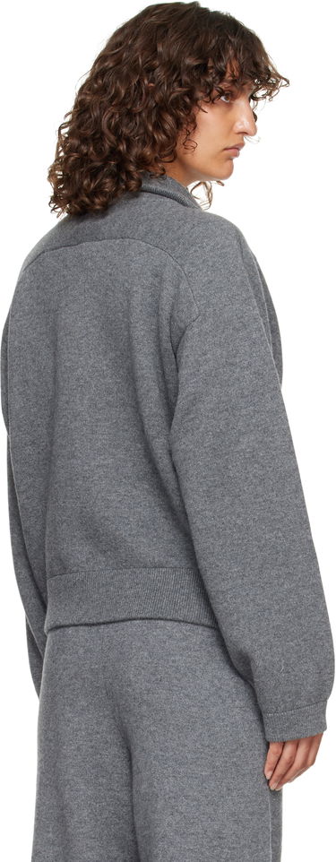 Пуловер Loulou de Saison Loulou de Saison Cashmere Quarter-Zip Sweater Сиво | DRIES, 2