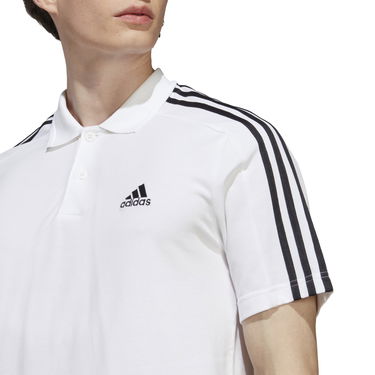 Поло тениска adidas Performance 3-Stripes Polo Shirt Бяло | IC9312, 4