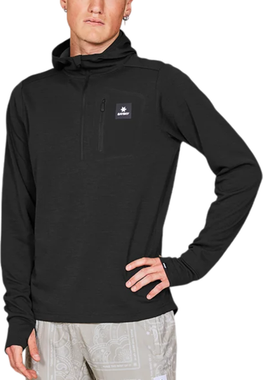 Суитчър Saysky Saysky Pace Half Zip Hoodie Черно | mmrho01c9001, 0