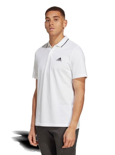 Поло тениска adidas Originals Essentials Piqué Small Logo Polo Shirt Бяло | IC9315